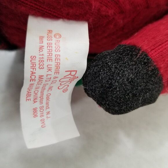 Vintage Russ Berrie & Co snowman santa shelf sitter the Christmas sampler - Picture 4 of 11